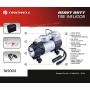 TIREWELL 12V Tire Inflator - Heavy Duty Direct Drive Metal Pump 150PSI, Portable Air Compressor with LED Light and Battery Clamp