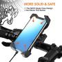 Bike Phone Mount, Motorcycle Phone Holder,Universal Adjustable Bicycle Cycling Handlebars for iPhone 11 Xs Max XR X 8 7 6 Plus, Samsung S10+ S9 S8, Note 10 9 8, GPS, 4-7 inches Android Cell Phone