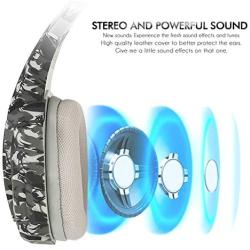Gaming Headset, EasySMX Over Ear Stereo Gaming Headphone with Mic and Volume Control, Y Splitter Cable, for PC/MAC/New Xbox One Slim / PS4 / Smartphone/Nintendo Switch, Dynamic LED Light