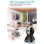 IMILLET WiFi Pet Camera Dog Camera with Phone App FHD Indoor Cat Camera Pet Monitor Night Vision 2 Way Audio Motion Detection (Black)