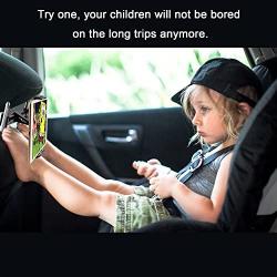 Car Headrest Mount, Tryone Tablet Headrest Holder Compatible with Smartphones/Tablets/Switch 4.7"-10.5", Headrest Posts Width 4.9in-5.9in(Black)