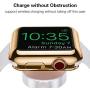 Mastten 2-Pack 38mm Case Compatible for Apple Watch Screen Protector, Full Protective Case TPU HD Ultra-Thin Cover Compatible for iWatch Series 3 2 1, Bronze, Clear