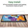[3-Pack] QHOHQ Screen Protector for Samsung Galaxy A21 (Not Suitable for A21S),[9H Hardness] HD Transparent Scratch-Resistant [Bubble Free] Tempered Glass
