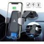 Andobil Automatic Wireless Car Charger Mount, Qi Safer Fast Charging 10W/7.5W Car Phone Holder Charger for Air Vent & Dash, Compatible iPhone 11 Series/SE/XS/XR/8, Samsung Galaxy S20/S10/S9/Note 10/9