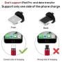 YICHUMY 6.6ft 90 Degree Magnetic 3 in 1 Charging Cable USB Charger Cable Micro USB/Type C/L Connectors Magnetic Led Indicator for All Cell Phones Universa Charger Cable Multiple Charger Cable (Black)