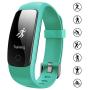 Effeltch Fitness Tracker with Heart Rate Monitor, E107 Plus Activity Tracker Smart Bracelet Watch with Pedometer Sleep Monitor Multi Sports Mode Waterproof for iPhone Android Smartphone
