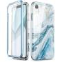 i-Blason Cosmo Full-Body Bumper Case for iPhone XR 2018 Release, Blue Marble, 6.1"