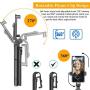 Selfie Stick, BAVNCO Compact Extendable Bluetooth Selfie Stick Tripod Stand with Detachable Wireless Remote for iPhone 11 MAX XR X 8 7 6S Plus/Samsung Galaxy S10 S9 S8 Plus Note 10 8/ LG More Android