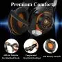 Pro Gaming Headset for PC PS4 Xbox One Surround Sound Over-Ear Headphones with Mic LED Light Bass Surround Soft Memory Earmuffs for Computer Laptop Switch Games Kid’s Boy’s Teen’s Gifts