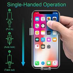 Car Phone Mount-Universal Air Vent Clip Gravity Phone Car Mount Holder, 360 Degree Rotation, One-Handed Control Stand Stabilizer Car Cell Phone Mount,Compatible for iPhone, Samsung&All Smartphone