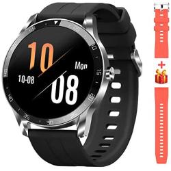 Blackview Smart Watch for Android Phones and iOS Phones, Smart Watches for Men Women, Fitness Tracker Watch with Heart Rate Sleep Monitor, 1.3" Full Touch Screen, 5ATM Waterproof Pedometer(46mm)