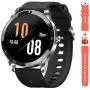 Blackview Smart Watch for Android Phones and iOS Phones, Smart Watches for Men Women, Fitness Tracker Watch with Heart Rate Sleep Monitor, 1.3&quot Full Touch Screen, 5ATM Waterproof Pedometer(46mm)