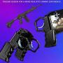 dissylove Four - Finger Linkage Game Handle, K21 PUGB Helper, Peace Elite Fast Shooting Button Controller for PUBG Rules of Survival Game Trigger Joystick Gamepad for 4-6.5" iOS & Android Phone