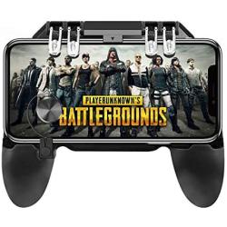 ESTORM PUBG Mobile Game Controller-2 in 1 Gaming Grip,L2R2 Sensitive Trigger Buttons and Joystick for Shooting/Sight/Probe,Back Phone Holder(Black)