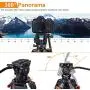 Heavy Duty Tripod Professional Video Tripod Aluminium 72inch with 360 Degree Fluid Head for Canon Nikon DSLR Camcorder Cameras Heavy Duty Tripod Professional Video Tripod Aluminium 72inch with 360 Degree Fluid Head for Canon Nikon DSLR Camcorder Cameras
