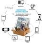 Pezin & Hulin Bamboo Charging Stations for Multiple Devices, Upgrade Desk Docking Station Organizer for Cell Phones, Tablet, AirPods, iWatch Stand (Includes 5 Cables BUT NO Power Supply Charger)