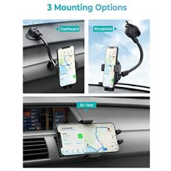Mpow Car Phone Mount Wireless Charger, Wireless Car Charger 10W/7.5W, Auto-Clamping Car Wireless Charger Air Vent Dashboard Car Mount, Compatible/w iPhone 11 Series/X/XR, Galaxy Note10/S10/S20 Series