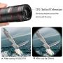 Phone Camera Lens, KNGUVTH 5 in 1 Cell Phone Lens Kit - 12X Zoom Telephoto Lens + Fisheye Lens + Super Wide Angle Lens+ Macro Lens Compatible with iPhone 11 Pro Max X XS XR/8/7/6/6s Samsung Android