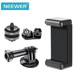 Neewer Phone Holder Camera Hot Shoe Mount Adapter Kit for GoPro Hero 7 6 5,DJI OSMO Action,iPhone X 8 7 6 Samsung Attaching on DSLR Camera or Ring Light Photography