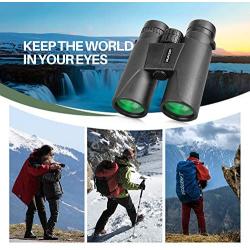 Binoculars Compact for Adults Bird Watching Clearly - 12X42 High Definition Traveler Large-View - Novel Modeling and Lightweight - Binocular Great for Outdoor Sports Games and Concerts