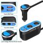 Quick Charge 3.0 Car Charger, AUOPLUS 96W 2 Socket Cigarette Lighter Power Adapter 12V/24V DC Outlet Splitter 5.4A Dual USB Ports for iPhone Android Samsung GPS Dash Cam