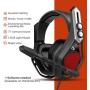 Mpow 7.1 USB Gaming Headset - Surround Stereo Sound - PS4 Headphones with Noise Canceling Mic & RGB Light Over Ear Headphones, Compatible with PC, PS4 Console, Laptop (Iron)