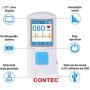 CONTEC Portable ECG/EKG Monitor PC Software Electrocardiogram Bluetooth Heart Rate Beat LCD Monitor PM10