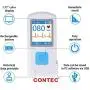 CONTEC Portable ECG/EKG Monitor PC Software Electrocardiogram Bluetooth Heart Rate Beat LCD Monitor PM10