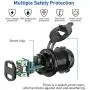 12V USB Outlet, AlfredDireck Dual Quick Charge 3.0 USB Car Charger with Switch, 36W 12V USB Outlet Fast Charger Waterproof Power Outlet for Marine Boat Motorcycle Truck Golf Cart 12V USB Outlet, AlfredDireck Dual Quick Charge 3.0 USB Car Charger with Switch, 36W 12V USB Outlet Fast Charger Waterproof Power Outlet for Marine Boat Motorcycle Truck Golf Cart