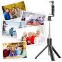 ORIbox Selfie Stick Tripod with Removable Wireless Bluetooth Remote Shutter Compatible,Compatible with iPhone and Android Phone (Phone Selfie Stick)