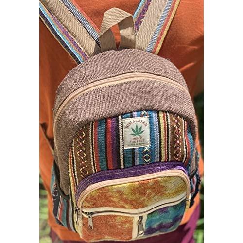 Unique Tie-dye Mini Hemp Backpack Small Back Pack Boho Backpack 100% Core Hemp| 100% VEGAN | Handmade with Love.