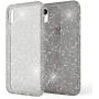 NALIA Glitter Case Compatible with iPhone XR, Ultra-Thin Shiny Protective Silicone Back-Cover Rubber Skin, Sparkle Shock-Proof Soft Slim Smart-Phone Bumper, Rugged Protector Etui, Color:Black
