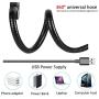 Hotches 8 LED Selfie Ring Light with Phone Holder & Tablet Holder & Microphone Holder Stand, 3 Lighting Modes and 10 Brightness Level for Makeup & YouTube Video & Live Stream