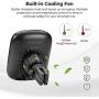 Wireless Charging Magnetic Car Mount PITAKA MagEZ Mount Qi Only Compatible with MagEZ Case Fast Charging Phone Holder with USB A-C Cable Air Vent Mount for iPhone Galaxy Qi Smartphone