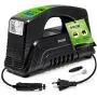 Prow electric Air Compressor Tire Inflator AC/DC Portable for Car – DC 12V, Home – AC 110V, Upscale, with Digital Pressure gauge, Air pump for Car Tires, Motorcycle, Bike, Basketball and More
