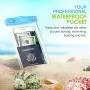 MoKo Waterproof Phone Pouch [3 Pack], Underwater Clear Phone Case Dry Bag with Lanyard Compatible with iPhone 11/11 Pro Max, X/Xs/Xr/Xs Max, 8/7/6 Plus, Samsung S10/S9/S8 Plus, S10e, S20, Note 10/9/8