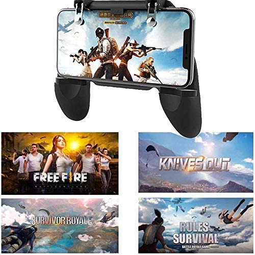 JP Digital Mobile Game Controller, Integration of Gaming Trigger and Gaming Joystrick Gamepad Gaming Grip for 4.7-6.5inch Phones Compatible with PUBG Mobile/Knives Out/Rules of Survial