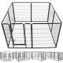 fam famgizmo Heavy Duty Foldable Metal Exercise Pen & Pet Playpen Puppy Cat Exercise Fence Barrier Playpen Kennel, Outdoor & Indoor,8/16 Panels