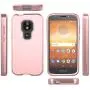 AMENQ Moto E5 Cruise Case, Moto E5 Play/Moto E5 Go Case Heavy Duty Shockproof with Rugged Hard PC and TPU Bumper Protective Armor Phone Cover for Motorola Moto E Play (5th Gen) 2018 (Rose Gold)