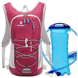 Xboun Hydration Pack - Hydration Water Backpack with 2L TPU Leak Proof Water Bladder for Men & Women | Great for Hiking, Running, Cycling, Camping, Skiing, Outdoor Activities