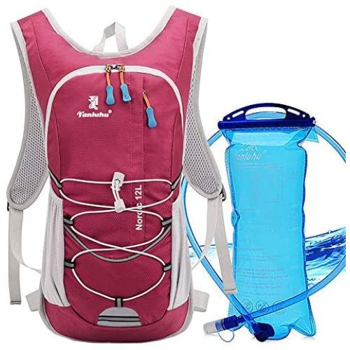 Xboun Hydration Pack - Hydration Water Backpack with 2L TPU Leak Proof Water Bladder for Men & Women | Great for Hiking, Running, Cycling, Camping, Skiing, Outdoor Activities