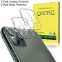 [2 Pack] QHOHQ Camera Lens Protector Compatible with iPhone 11 Pro Max(6.5") and iPhone 11 Pro(5.8"), Tempered Glass Film,[Easy to Install] [9H Hardness] Anti-Scratch Screen Protector - HD Clear