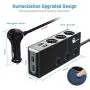 Quick Charge 3.0 Cigarette Lighter Splitter, Qidoe 12V/24V 3-Socket 120W DC Power Car Splitter with LED Voltmeter Power Switch, 8.5A 4 USB Fast Outlets for GPS, Dash Cam, Sat Nav, Phone, iPad, Tablet Quick Charge 3.0 Cigarette Lighter Splitter, Qidoe 12V/24V 3-Socket 120W DC Power Car Splitter with LED Voltmeter Power Switch, 8.5A 4 USB Fast Outlets for GPS, Dash Cam, Sat Nav, Phone, iPad, Tablet