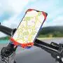 Enrilior GUB P8 Bicycle Silicone Mobile Phone Holder Cellphone Bracket Support for Motorcycle(Red) Enrilior GUB P8 Bicycle Silicone Mobile Phone Holder Cellphone Bracket Support for Motorcycle(Red)