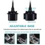 Cell Phone Cup Holder for Car, Tonda Adjustable Car Cup Holder Phone Mount Gooseneck Cup Holder for iPhone 11 Pro Xs Xr X 8 Plus Samsung Galaxy S10 S9 S8 S7 Note 9 8 (Black)