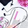 Wired Earbuds - LUDOS Ultra in Ear Headphones with Microphone, Earphones with Mic and Volume Control, Memory Foam, Reinforced Cable, Bass Compatible with iPhone, Apple, iPad, Computer, Laptop, PC