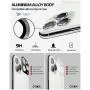 Power Theory iPhone 11 Pro & iPhone 11 Pro Max Camera Lens Protector - Easy Installation [Premium Tempered Glass] [Silver]