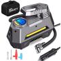 Skey Air Compressor Tire Inflator - Electric Auto Pump 12V DC Portable Air Compressor Pump Digital Tire Inflator Car Tire Pump