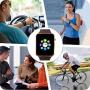 Amazqi Smart Watch, Smartwatch Phone with SD Card Pedometer Call Text Notification SIM Card Slot Music Player Camera Compatible for Android Samsung Huawei and iPhone (Partial Functions) for Men Women