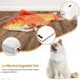 Beewarm Electric Flopping Cat Kicker Fish Toy, Realistic Flopping Fish, Wiggle Fish Catnip Toys, Motion Kitten Toy, Plush Interactive Cat Toys, Fun Toy for Cat Exercise